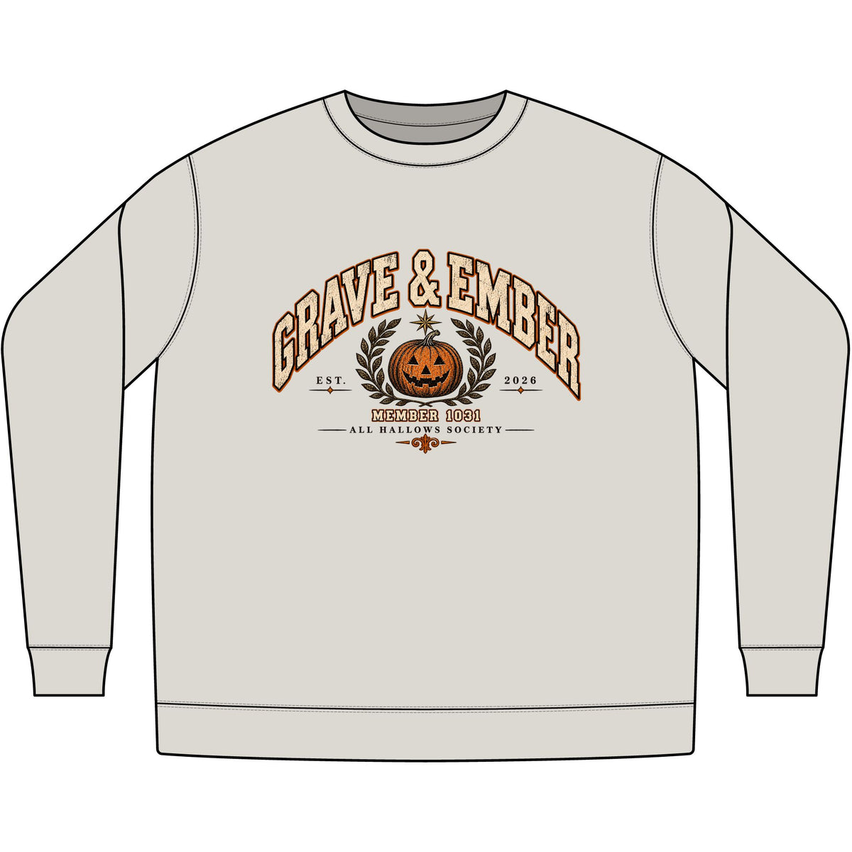 All Hallows Society – Halloween Crewneck Sweatshirt-5