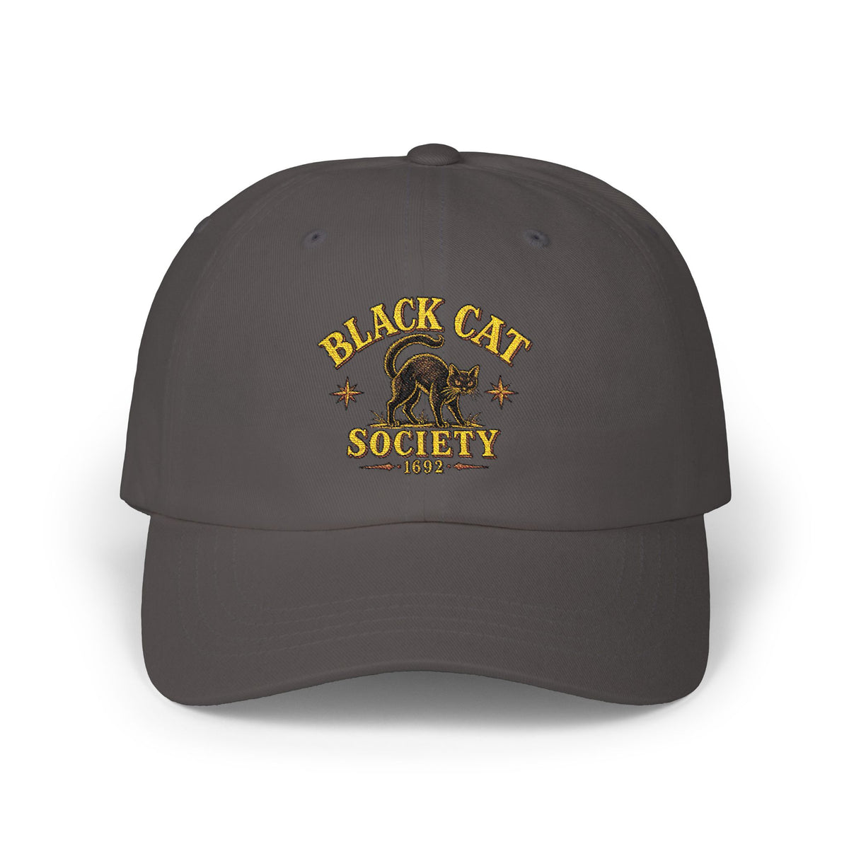Black Cat Society – Vintage Embroidered Halloween Hat