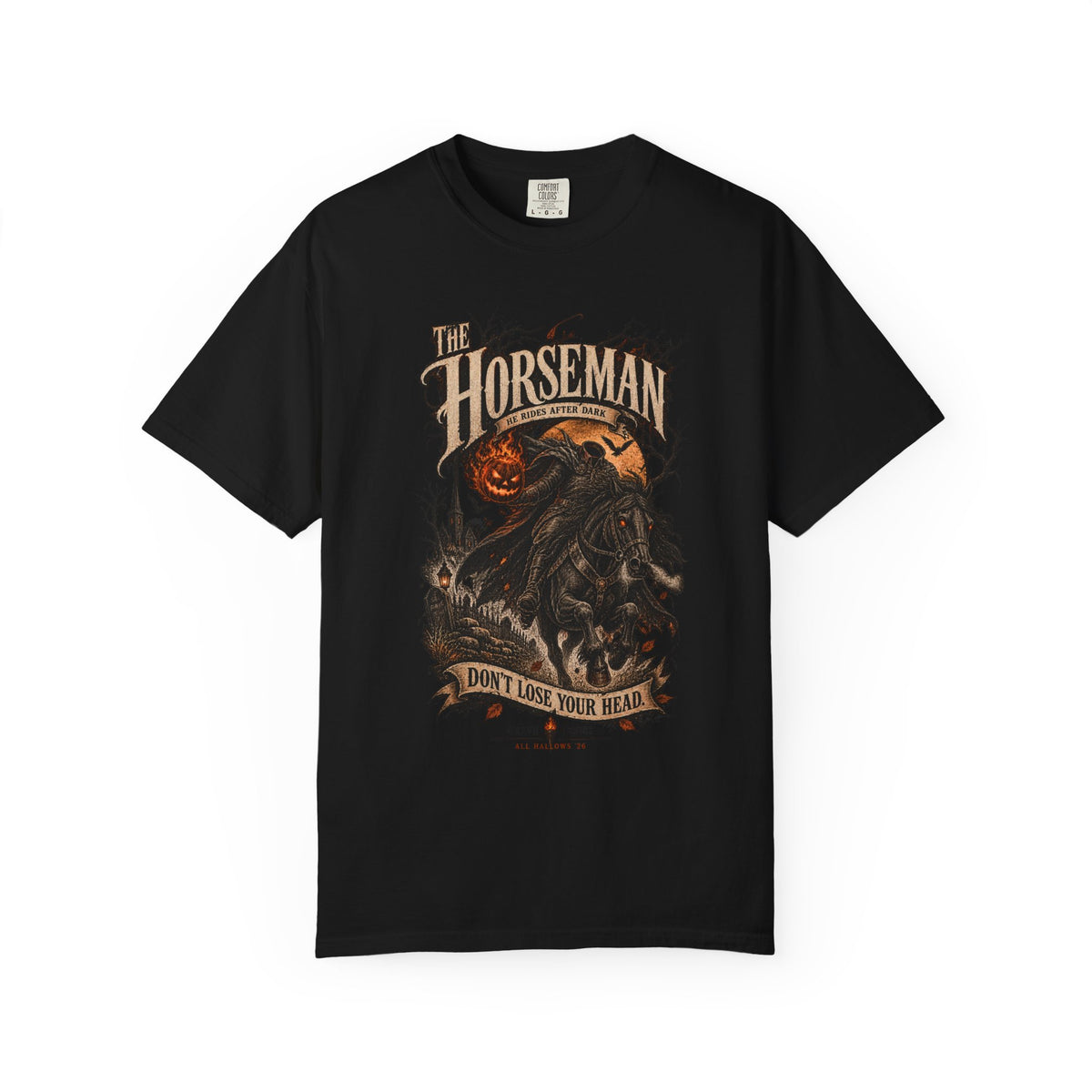 The Horseman – Vintage Headless Horseman Graphic Tee-11