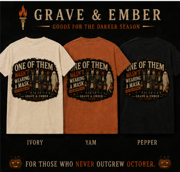 One of Them Wasn't Wearing a Mask | Vintage Halloween Graphic Tee