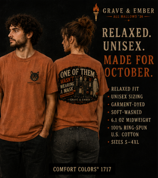One of Them Wasn't Wearing a Mask | Vintage Halloween Graphic Tee-5