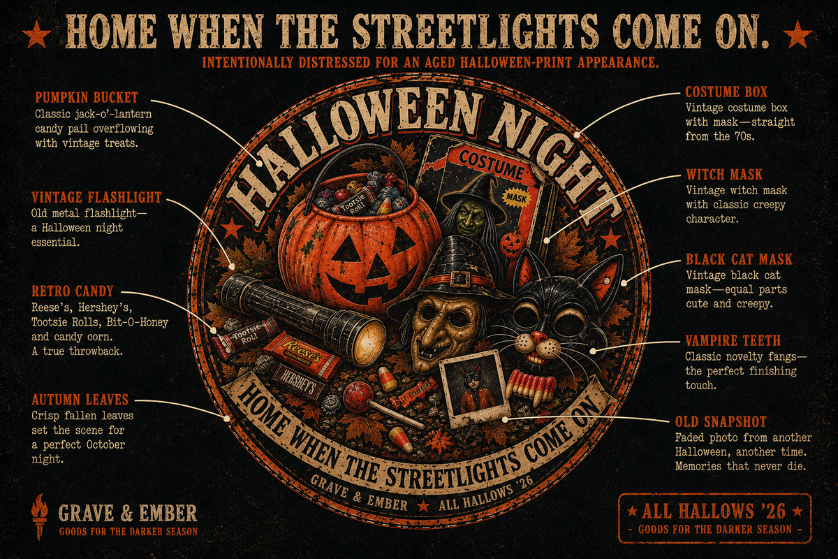 Halloween Night – Vintage Halloween Graphic Tee