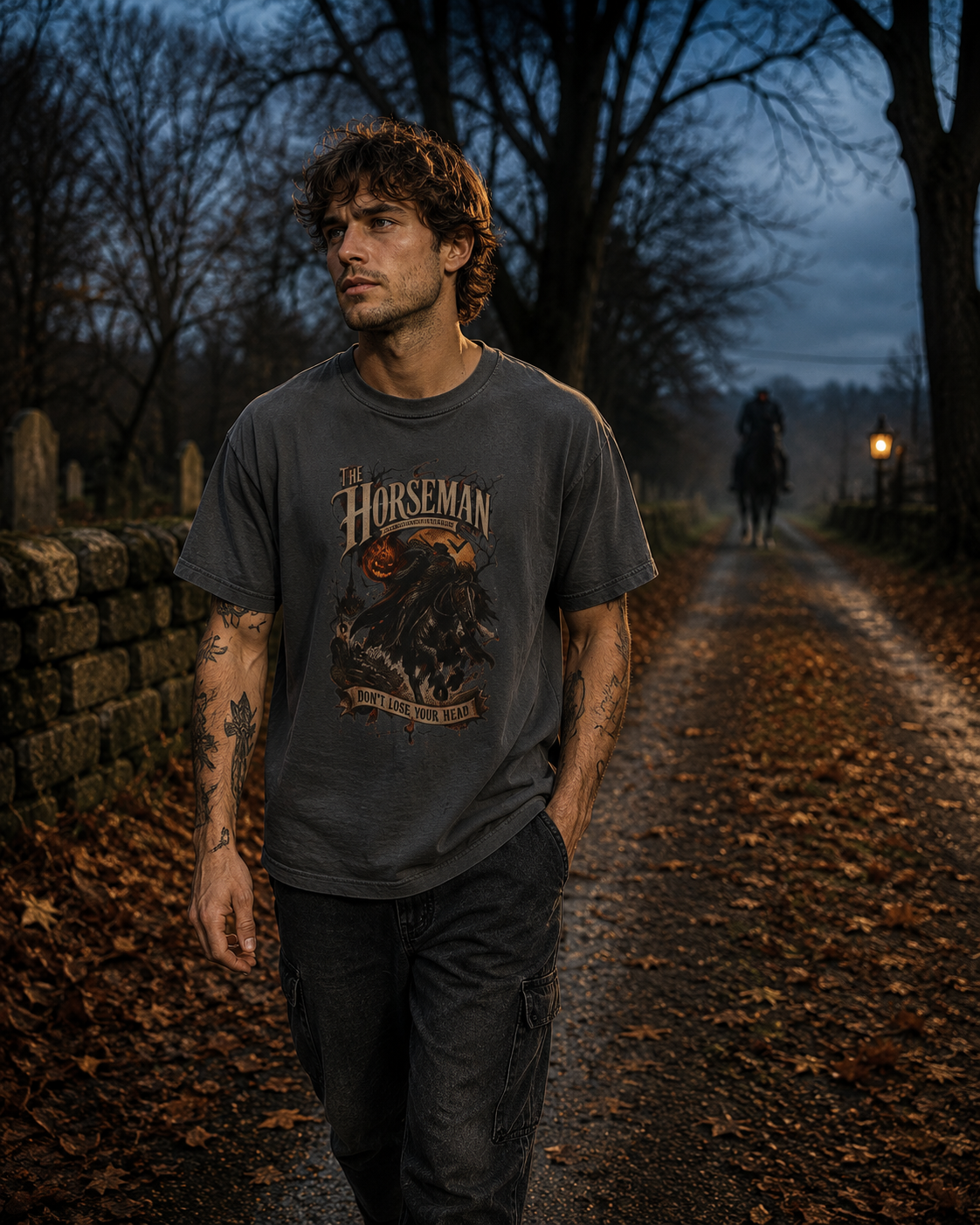 The Horseman – Vintage Headless Horseman Graphic Tee