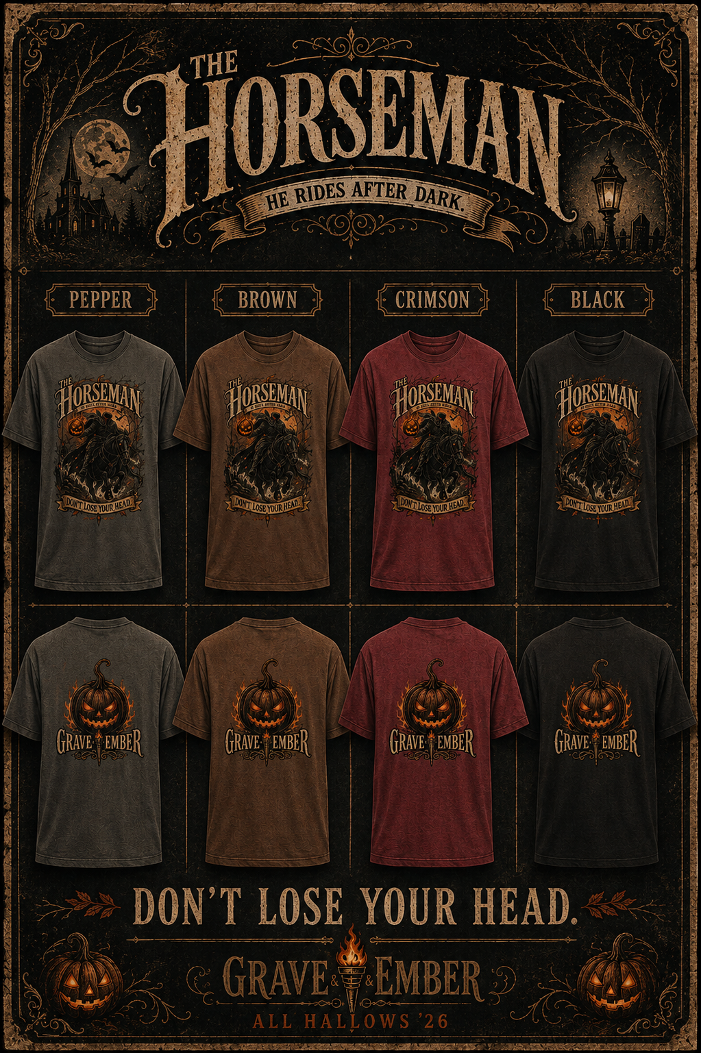 The Horseman – Vintage Headless Horseman Graphic Tee