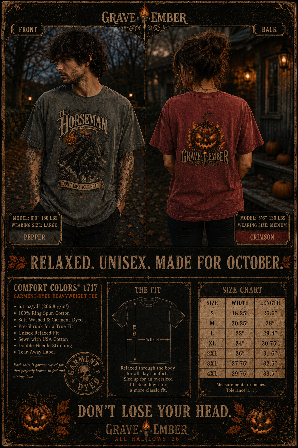 The Horseman – Vintage Headless Horseman Graphic Tee