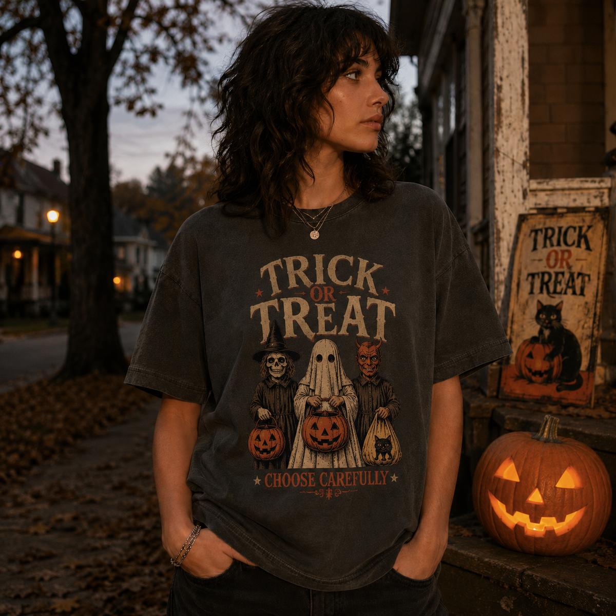 Trick or Treat – Vintage Halloween Graphic Tee