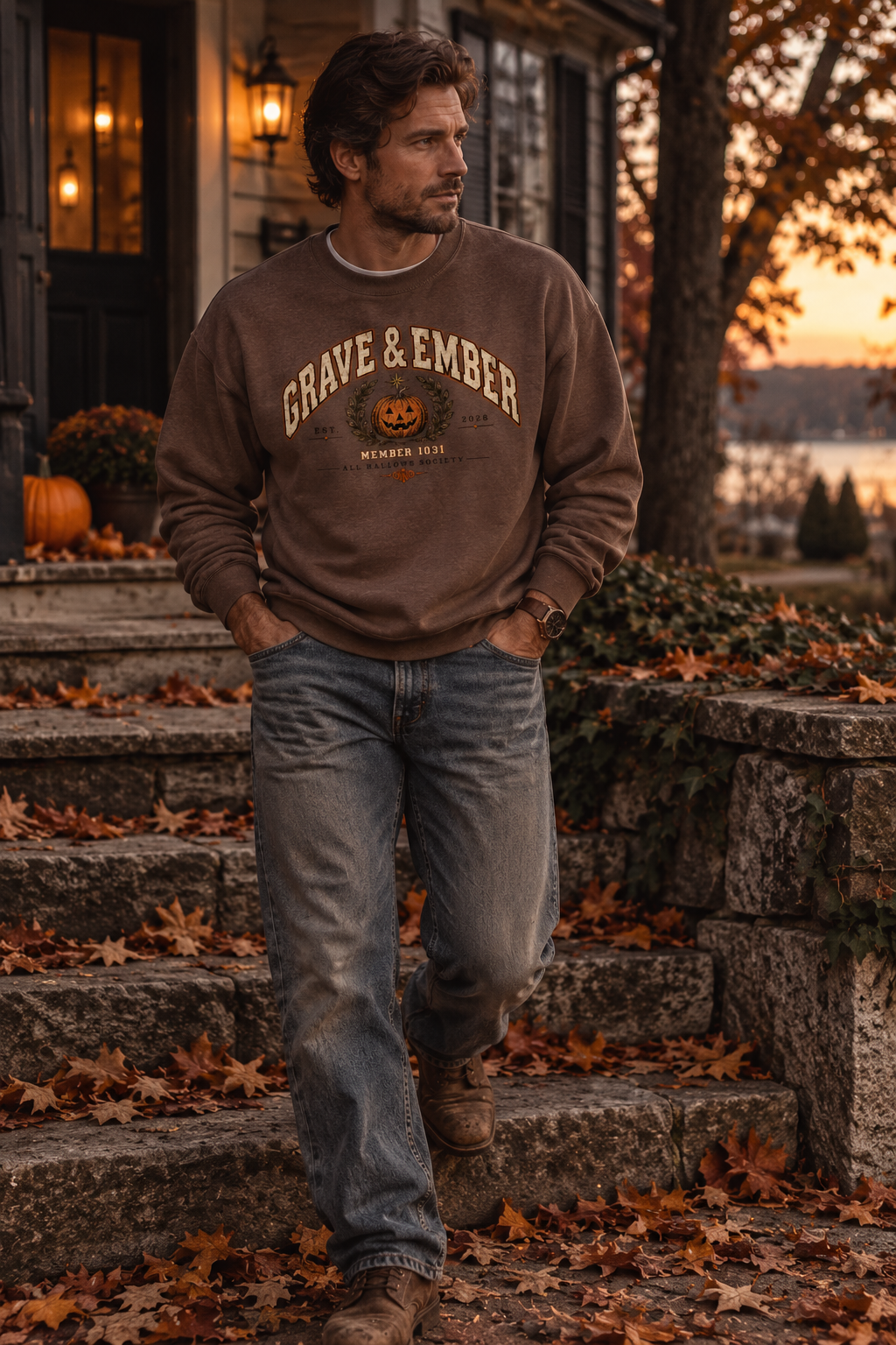 All Hallows Society – Halloween Crewneck Sweatshirt