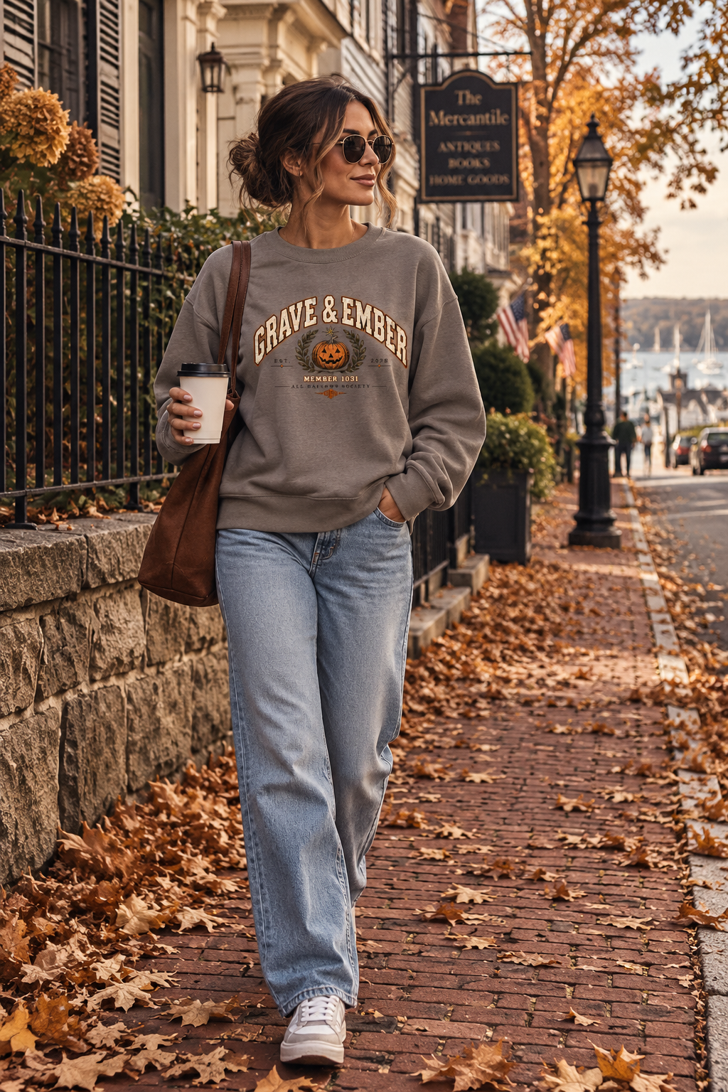 All Hallows Society – Halloween Crewneck Sweatshirt-9