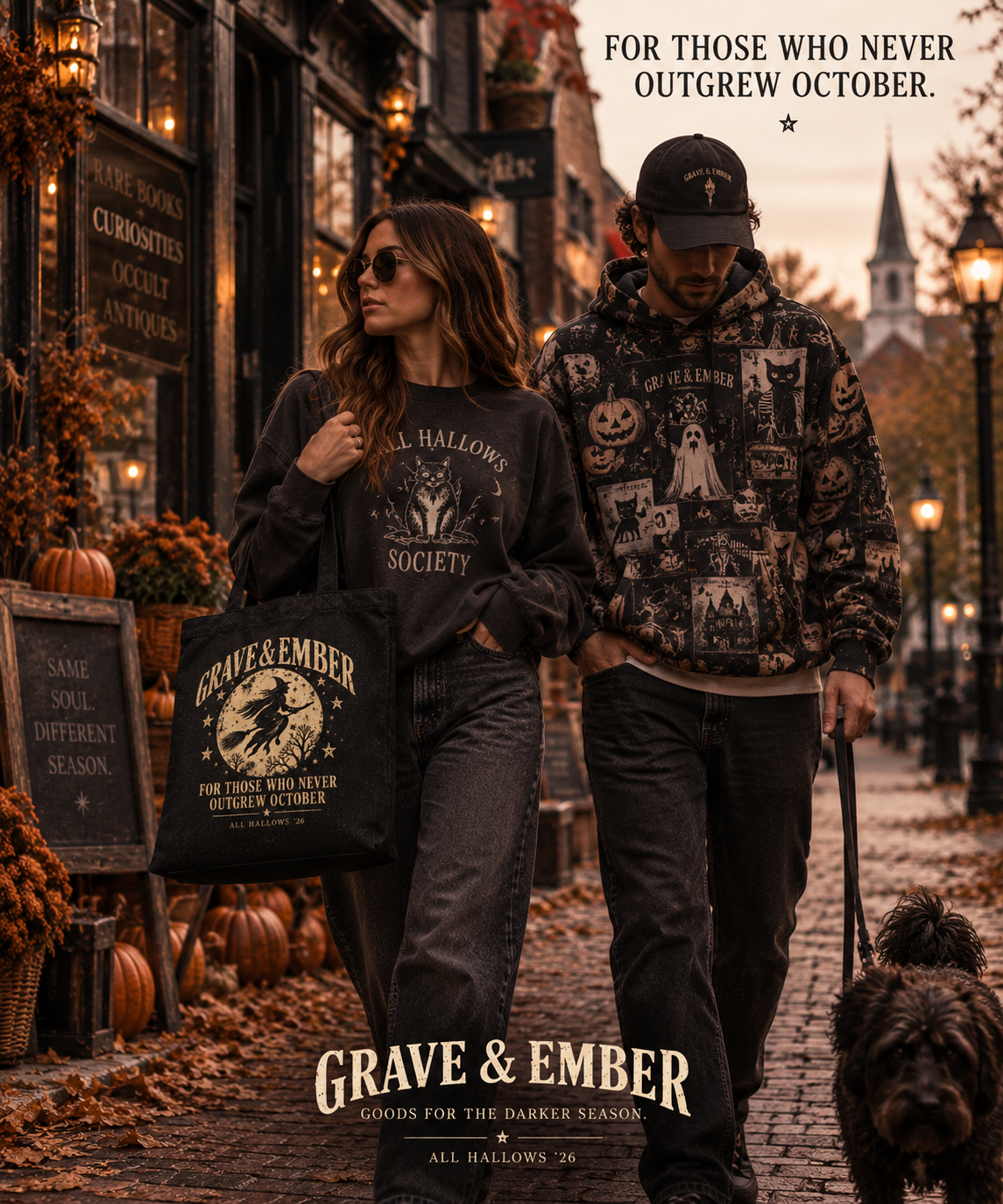 The Witch's Errand – Vintage Halloween Canvas Tote-5