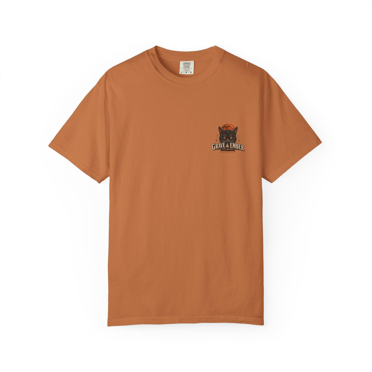 Black Cat – Vintage Halloween Graphic Tee-7