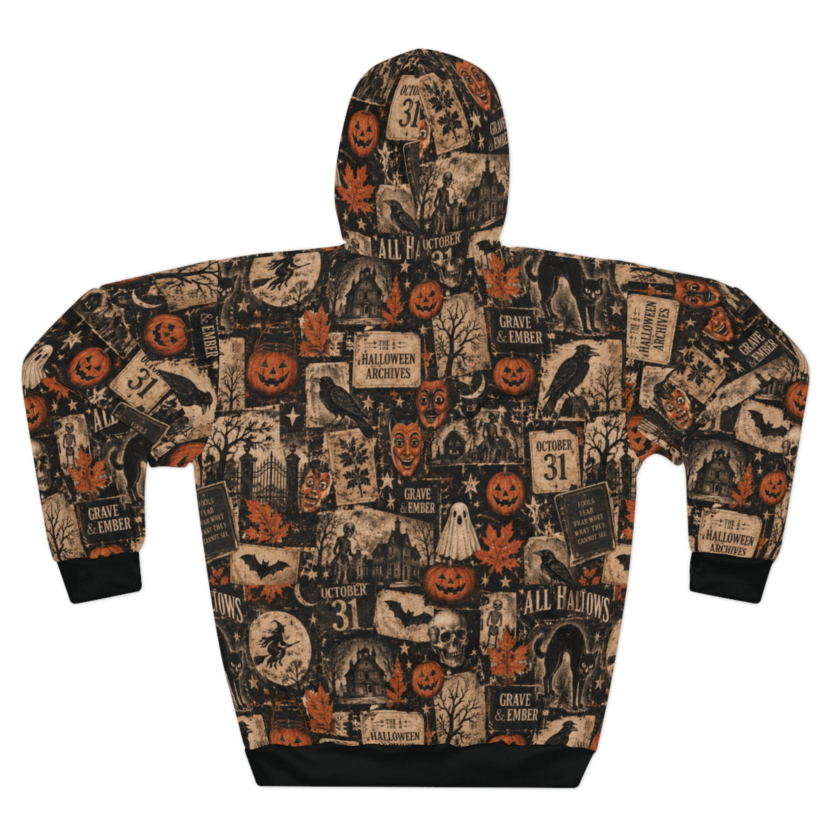 Fragments of Halloween – Vintage All-Over Print Hoodie-6