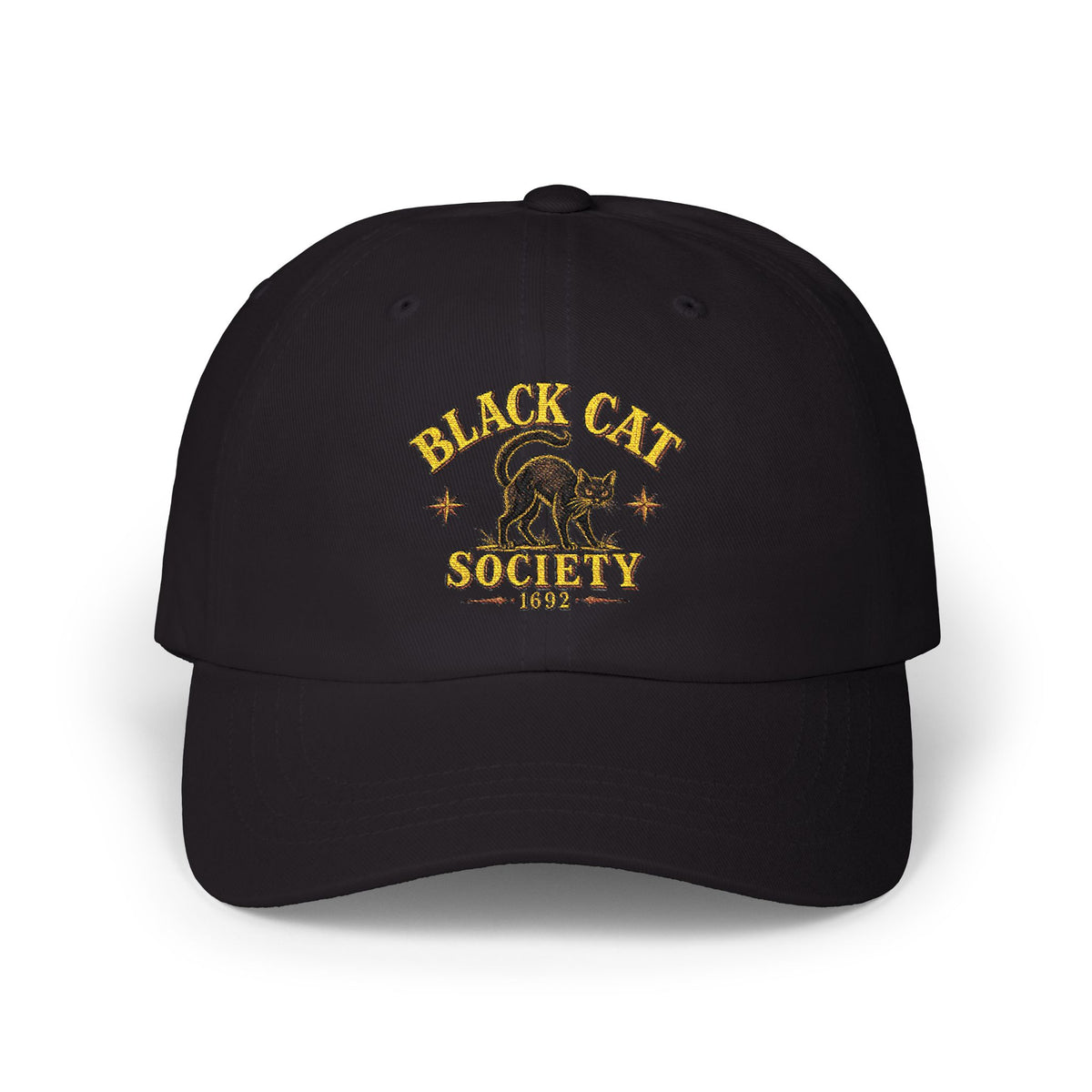 Black Cat Society – Vintage Embroidered Halloween Hat